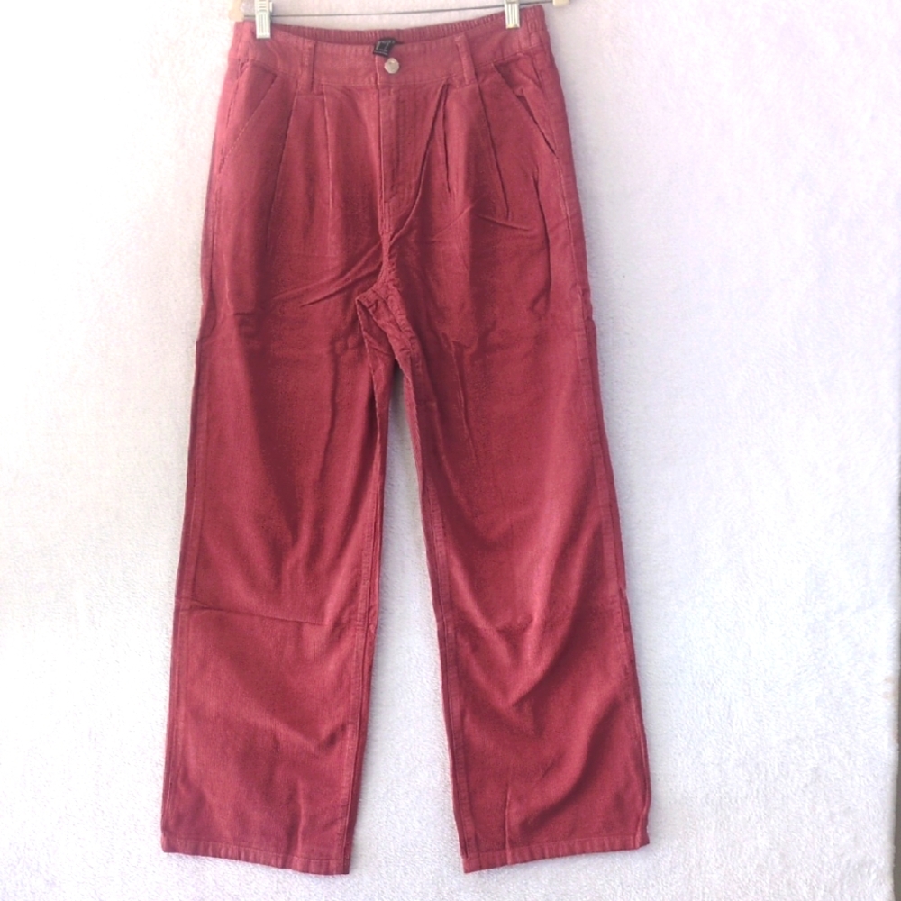 Forever 21 Red Straight Leg Pants
